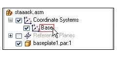 Notice that an entry for the Base coordinate system is displayed, as shown below.