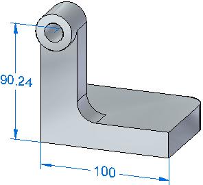 Lesson 1 Basic part modeling Step 5: Save the part On the Quick Access toolbar, click the Save button to save the completed part. Congratulations! You have completed this tutorial.