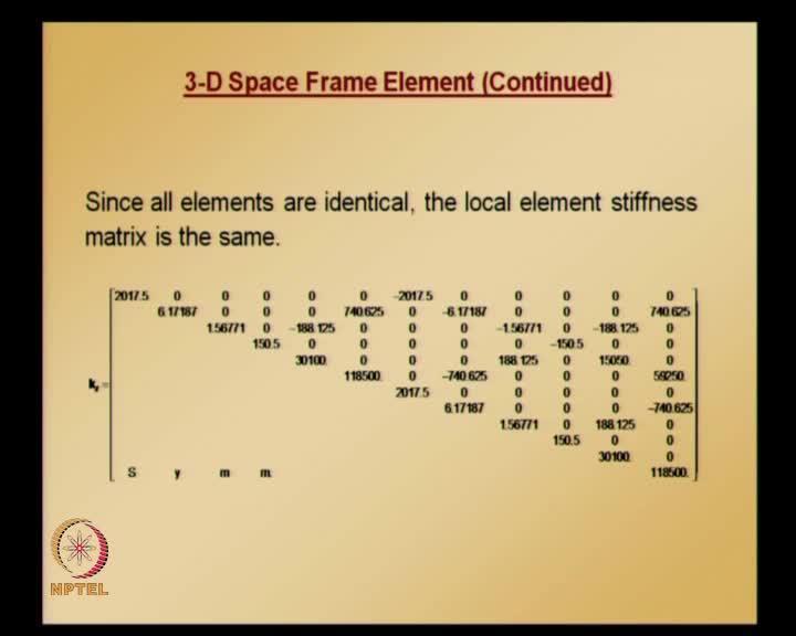 (Refer Slide Time: 31:02) From the dimensions and cross section properties we can get these values that are given, and from this we can calculate