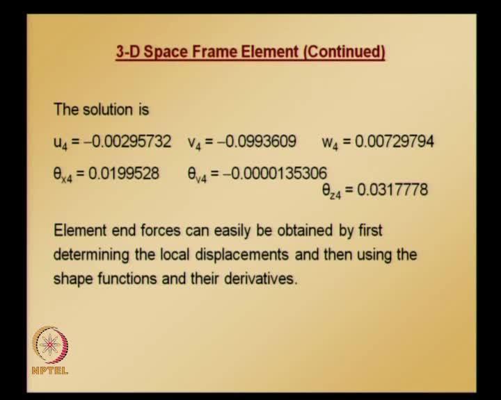 node 4 or local node 2 of each of these elements, thus global equations are obtained by this.