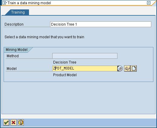 Double click on data mining node to make the settings in the dialog box