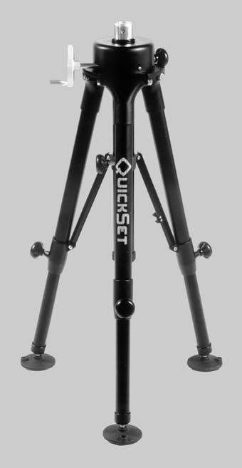 Tripods and Pedestal QuickSet s six decades of experience in the design, manufacturing and maintenance of support equipment provides you with unsurpassed product reliability.