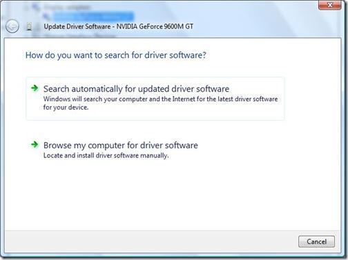 And select Update Driver Software. 3.