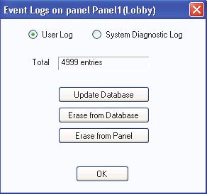 Set Panel Passcode Note: The level 3 passcode is initially set at the panel. The default is 3333. Event Logs.