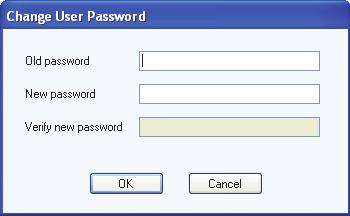 Getting Started To change your administrator password 1. Click Tools > Change Password. The Change User Password window appears. Figure 5. Change User Password 2.