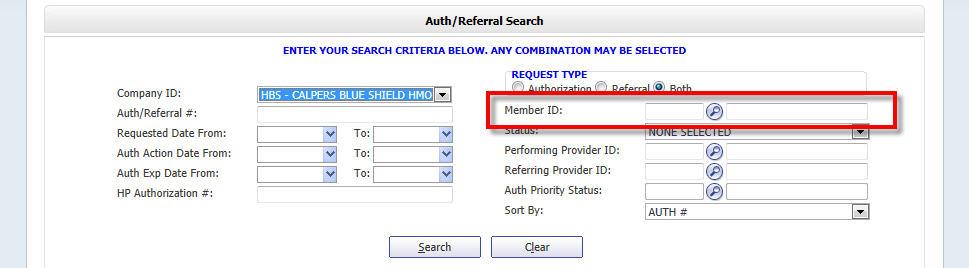 10. There are several search options available to assist you in locating the authorization needed.
