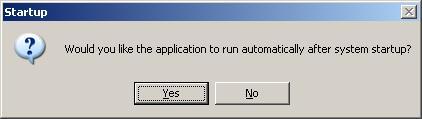 Choose whether to start the application on system startup (click Yes or No). Click Finish to reboot the computer and complete installation.