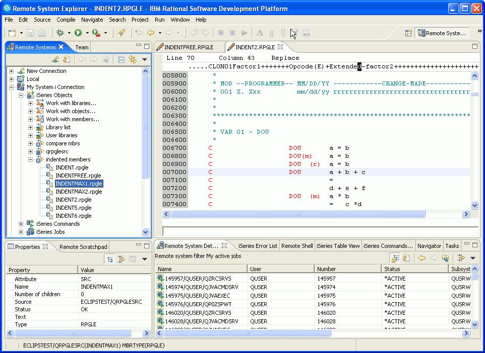TM for Enterprise: IBM WebSphere Developer Screenshot 2007 by IBM; made available under the EPL v1.