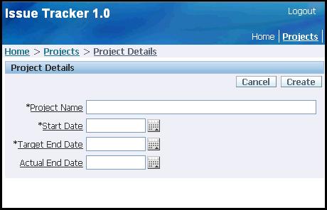 Building a Basic User Interface Refine the Project Details Page Run Project Page and Project Details Page Note: If you are already familiar with this application, skip "Overview of Project Pages" and