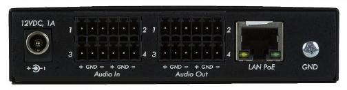 .. DANTE/Quad Channel Audio PoE Gateway Part# 500765 The Dante/Quad Channel Audio PoE Gateway permits non-dante compatible analog audio equipment to interface with Dante compatible professional audio