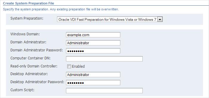 Setting Up Cloning Domain Administrator and Domain Administrator Password: The credentials of a domain administrator with permission to create a computer account and join the domain.