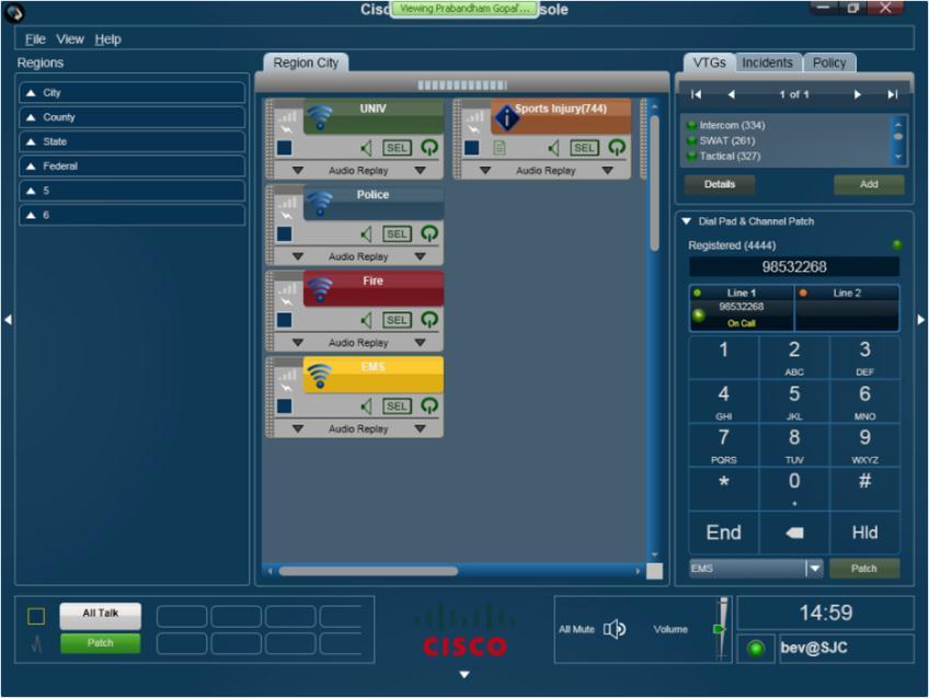 Cisco IPICS Dispatch Console Communicate with onsite personnel