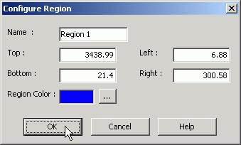 How to Configure Regions You can change the color of the region border, edit the region s name, and define the position and size of the region.