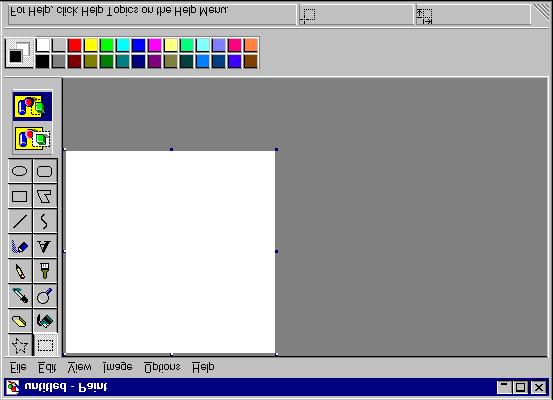 Paint The Paint program provides several kinds of drawing tools with which you can draw lines and geometric shapes. Paint supports color filling and outlining also.