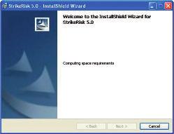 Installing StrikeRisk b. A license agreement dialogue box will be displayed which should be read carefully.