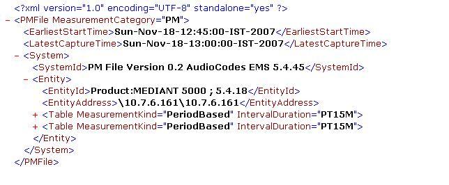 AudioCodes EMS 2.8.1.2 XML File Format The concept is the same as the csv file's format.