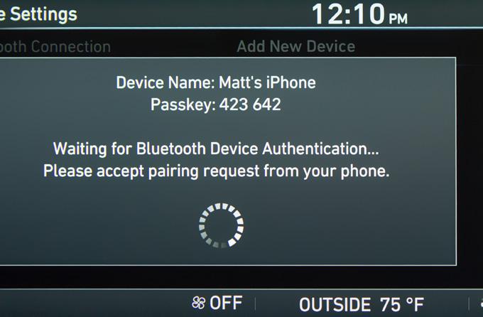 PHONE PAIRING CONNECTING FOR THE FIRST TIME 5. Your phone may require a PASSKEY.