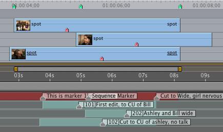 Source Clip Markers / Locators Markers from source clips in FCP sequences are translated into layer markers in After Effects.