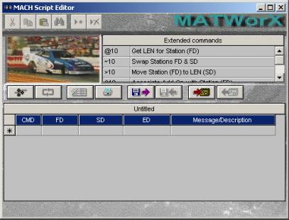 3. Installing MATWorX 5. The MACH Script Editor dialog is displayed. 6. Click [ ] button on the MACH Script Editor dialog. 7.