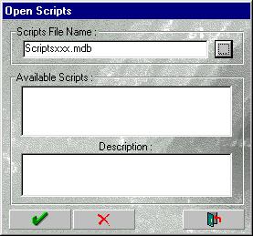 3. Installing MATWorX 11. The script list contained in the Scriptsxxx.mdb is indicated to the Open Scripts dialog. 12.