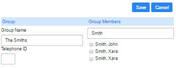 For example you might have a group for "Work" contacts and another group for "Personal" contacts. Groups are distinguished by an icon and will appear at the top of your list of contacts.