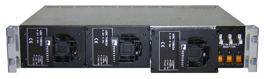 MSR 2400W Multi purpose Power System for Telecom and Industrial Applications 2400 W modular system All voltages available 0 144VDC per module U and I adjustable from 0 to max value Hot-swap plug-in