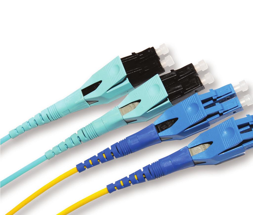 LC Duplex Uniboot Patch Cables Reverse polarity uniboot duplex patch cables allow for the quick and easy conversion from a TIA-568 A-B polarity to a TIA-568 A-A polarity without exposing the fibres