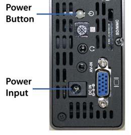 General Operation Startup and Shutdown To startup, connect the power supply or external battery to the rear power receptacle.