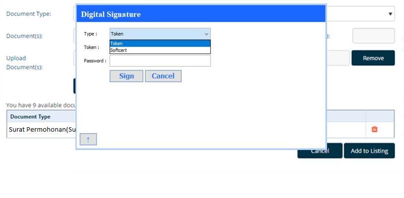 11 12 11 12 Select Softcert or Token on Digital Signature