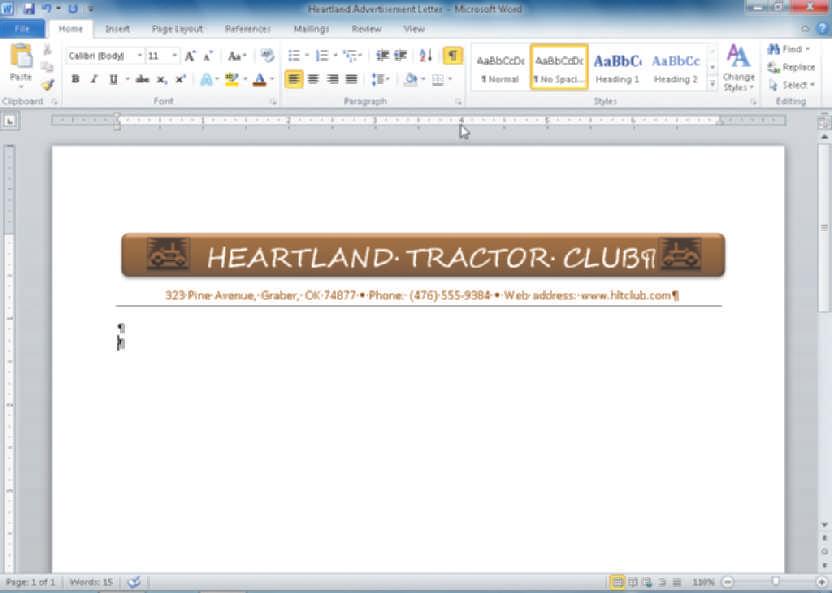 To Display the Ruler Creating a Business Letter with a Letterhead and Table Word Chapter 3 WD 69 One way to set custom tab stops is by using the horizontal ruler.