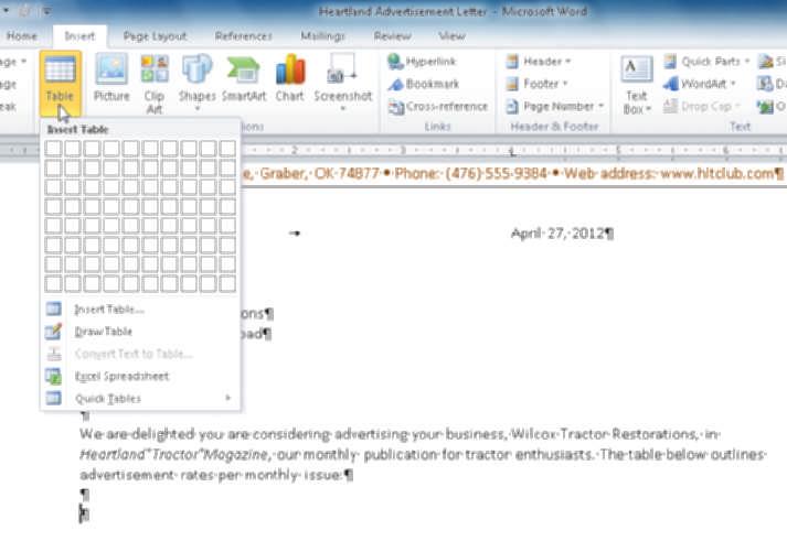 WD 76 Word Chapter 3 Creating a Business Letter with a Letterhead and Table To Save an Existing Document with the Same File Name You have made several modifications to the document since you last