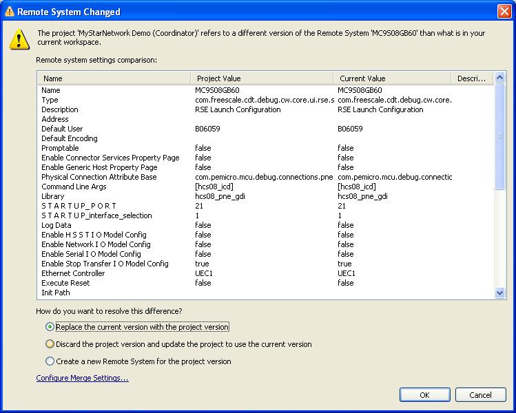 9. Click OK to accept the settings in the Remote Systems Changed window as shown in Figure 28.