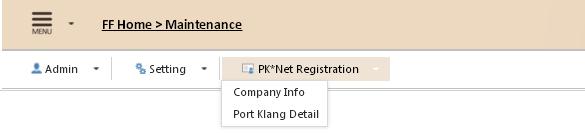 8.3 PK*Net Registration Select PK*Net Registration tab. Table 79 8.3.1 Company Info 1.