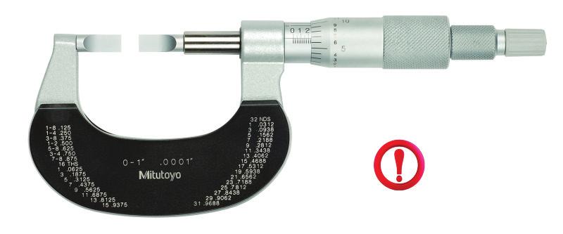 86 23% 293-832-30 0-1 /0-25mm Friction 151704 $131.72 23% MICROMETER SET Range: 0-3, Graduation:.001 3 ratchet stop micrometers and 2 standards included 293-831-30 YOU SAVE 103-929 35343 $350.