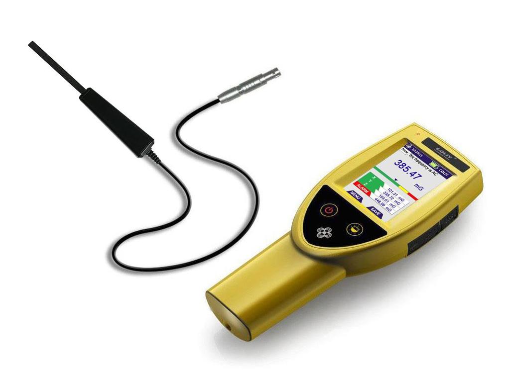 Handheld magnetometer AC magnetometer Magnetometer GA1000 Handheld 3-Axis AC Magnetometer Three-Axis AC Isotropic Probe Frequency Response: 30Hz- 1MHz Probe Thickness: Only 3.