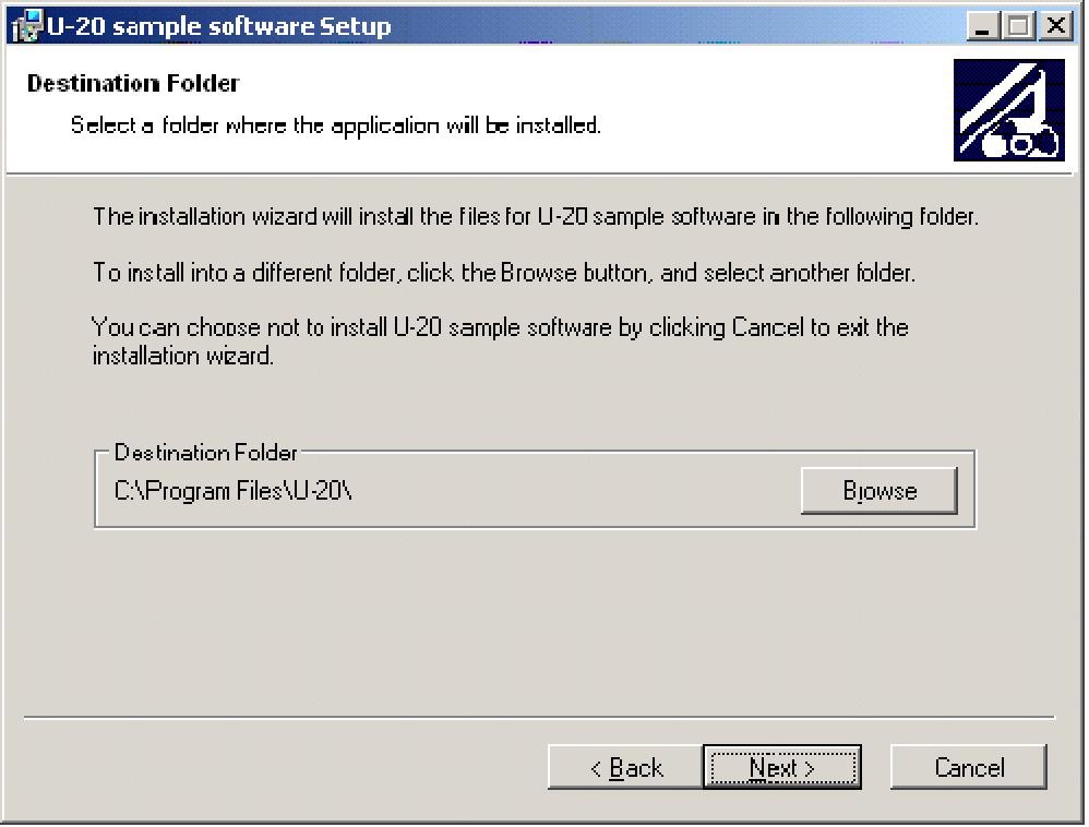 5. Specify the folder of installation place