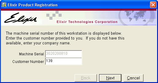 27 Click Next. The registration process continues. The Machine Serial number is automatically obtained from your PC.