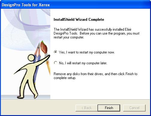 41 Click Next. The InstallShield Wizard Complete dialog displays. The installation is complete. 42 Select Yes, I want to restart my computer now. 43 Click Finish.