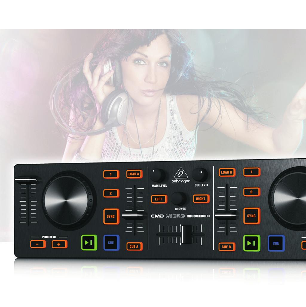 45 mm faders for channels, crossfader, and pitch faders for a more natural DJ-friendly feel Deckadance LE DJ software voucher from Image-Line included Compatible with popular DJ software including