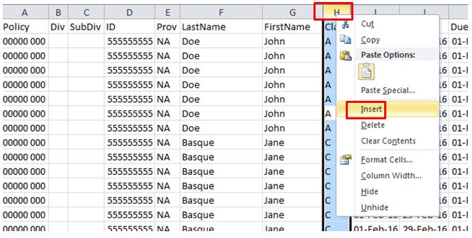 data, join data from 3 columns using the concatenate function A- Create a blank column