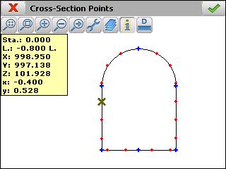 Tunnel templates can be simple or complex, and they can define by parameters, coordinates or points measured with total station.