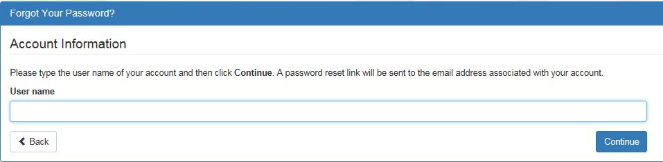 Password Recovery If the Provider Portal user cannot remember the password, the user can click the Forgot my password link.