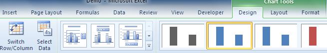 On the Layout toolbar under Chart Tools, you can change the dropdown menu to specifically what you want to configure. Then, beneath it, hit the Format Selection dialog.
