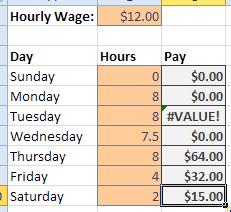 For example, take this timecard spreadsheet example: In this case, want to multiply each of the cells in Column B by cell B1 to get their pay for that day.