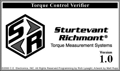 Torque Control Verifier Page 2 Introduction: The Sturtevant Richmont Torque Control Verifier (TCV) is used in conjunction with a PTFM wrench in order to provide a means of confirmation that a