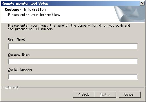 Or click [No] to stop installation. If you click [RETURN], you will return to the "Welcome!" screen.