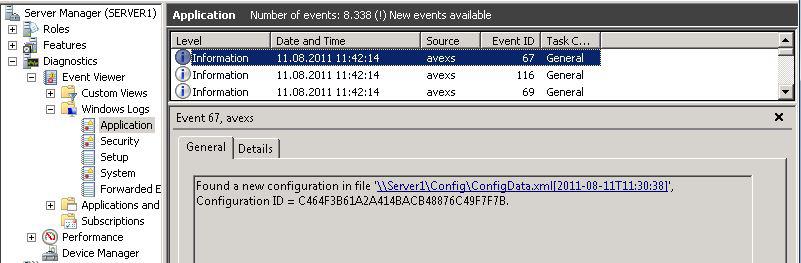 It is important to verify in the event viewer of each individual server if the