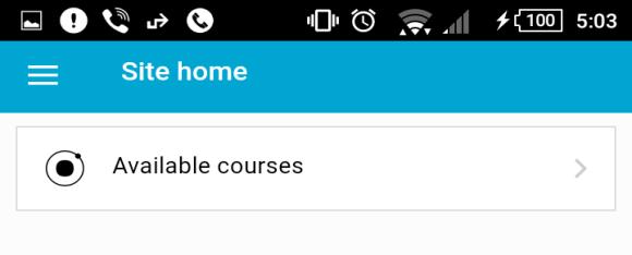 C. Self-enroll in a Course Step 1. Click the icon to launch the app. Step 2.