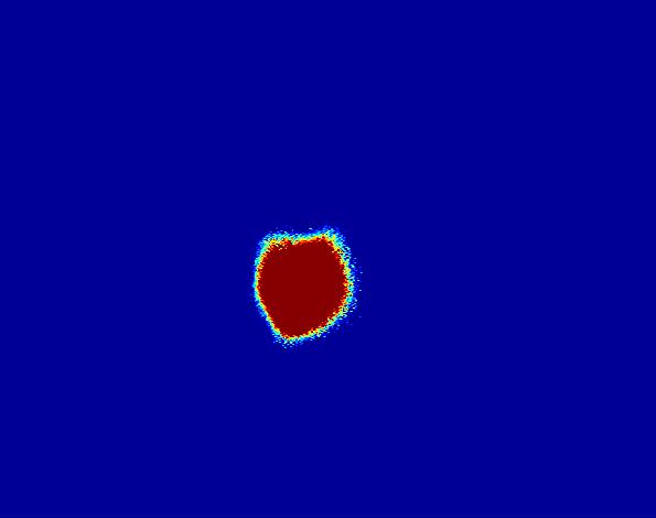Laser Focus Spot Using a 3m Focus Lens 50 100 150 200 250 300 350 Spot waist ω 0 (mm) 1.25 1.2 1.15 1.1 1.05 1 Y-w idth X-w idth Gaus sian beam with ω 0 =1mm Gaus sian beam with ω 0 =0.