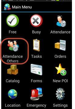 5.2 Reporting Your Employee's Attendance Note: This feature is available if you have the corresponding user permissions. To report your employee's attendance: 1.